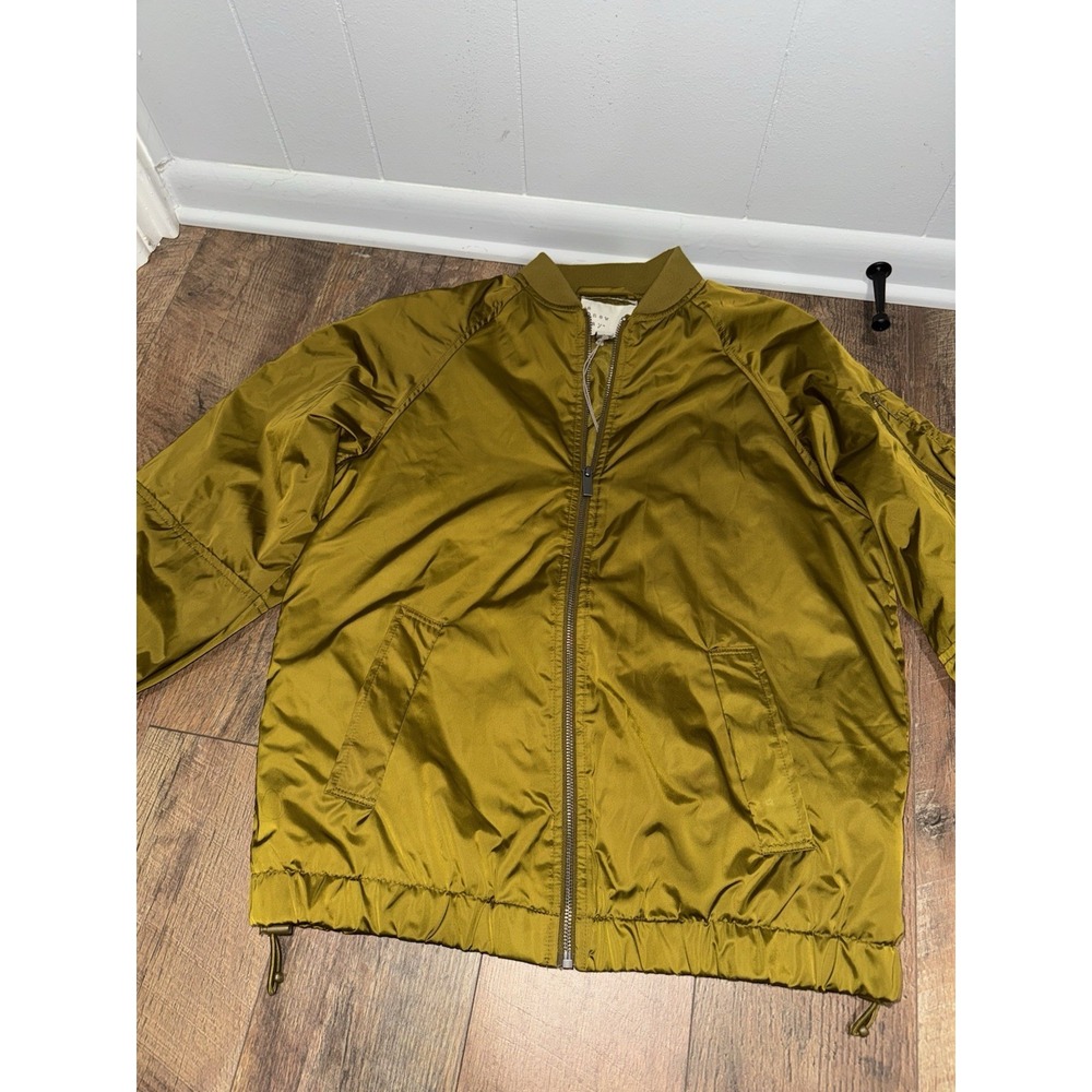 A New Day Women's Oversized Bomber Jacket Green Size XS‎ Atrium Green  NWOT